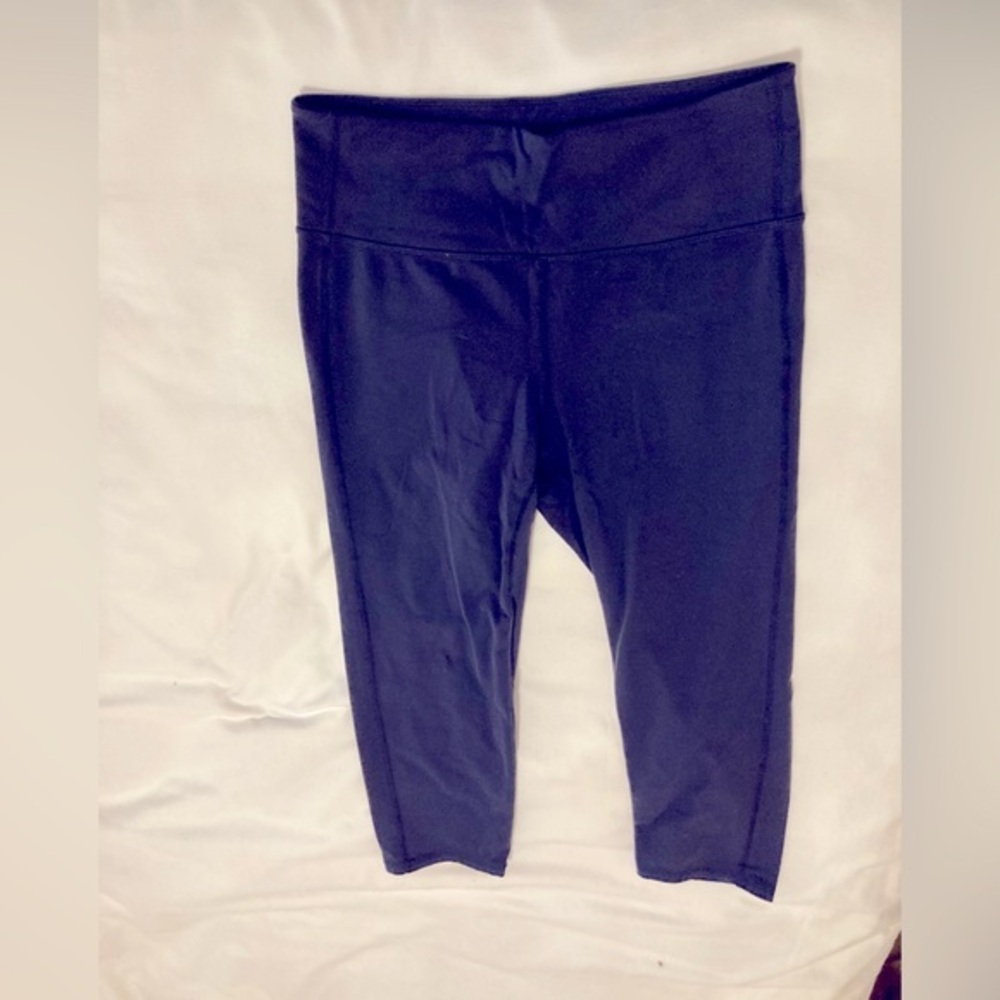 Athleta Leggings Capri Length Blue - M EUC